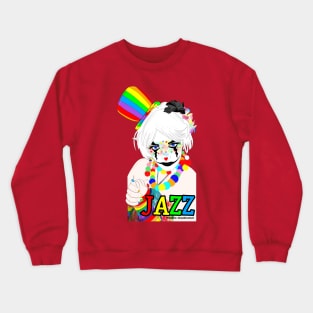 Jazz the Rainbow Clown Crewneck Sweatshirt